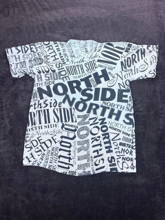Accord Other - Vintage "North Side" All-Over Print Tee L